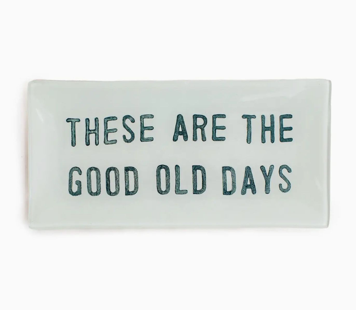 Good Old Days Small Rectangular Decoupage Plate