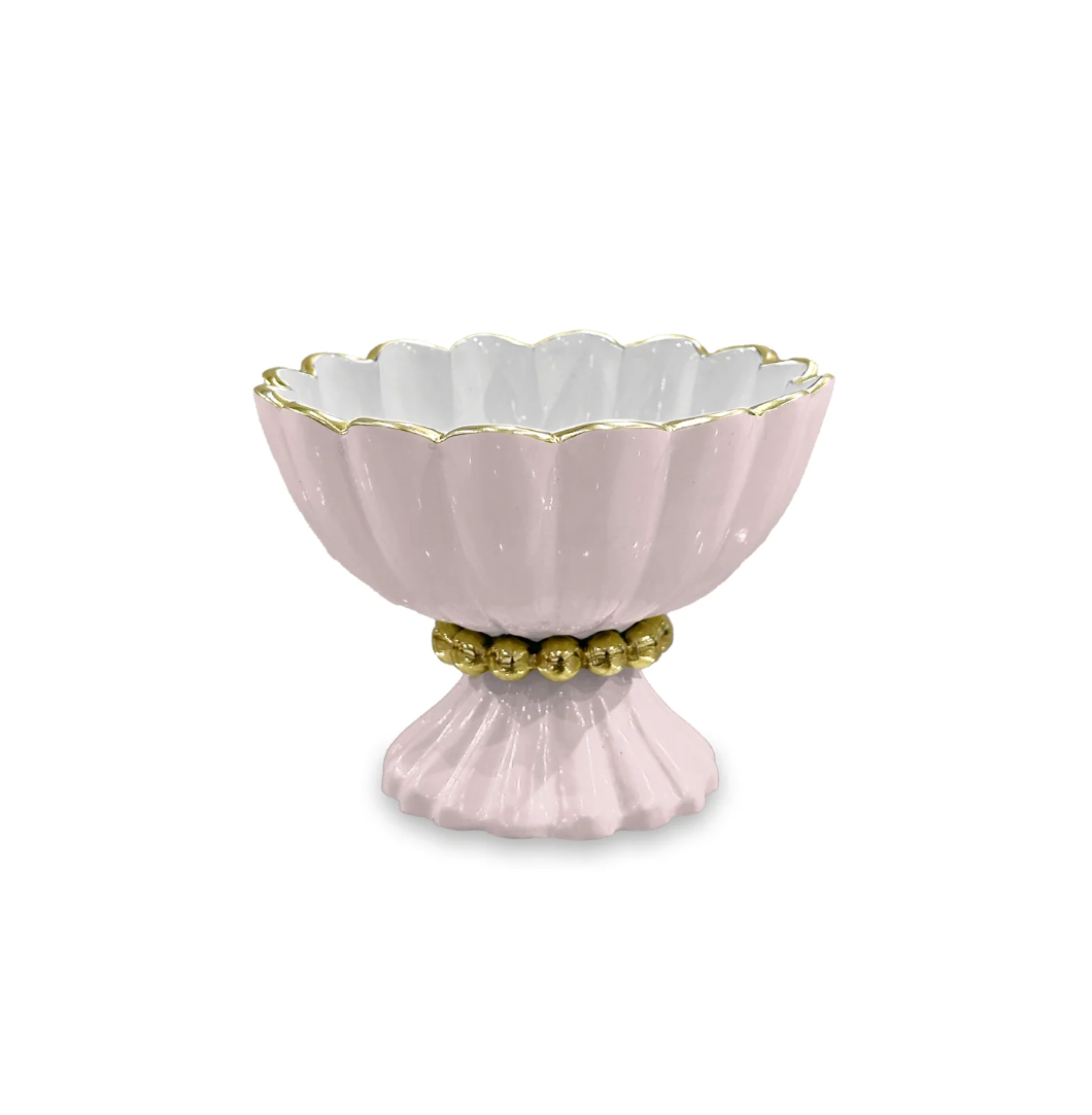 Encanto Vienna Mini Pedestal- Camelia &amp; White