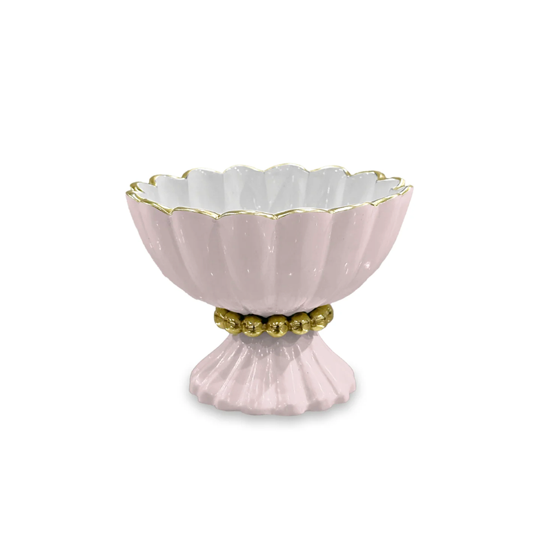 Encanto Vienna Mini Pedestal- Camelia &amp; White