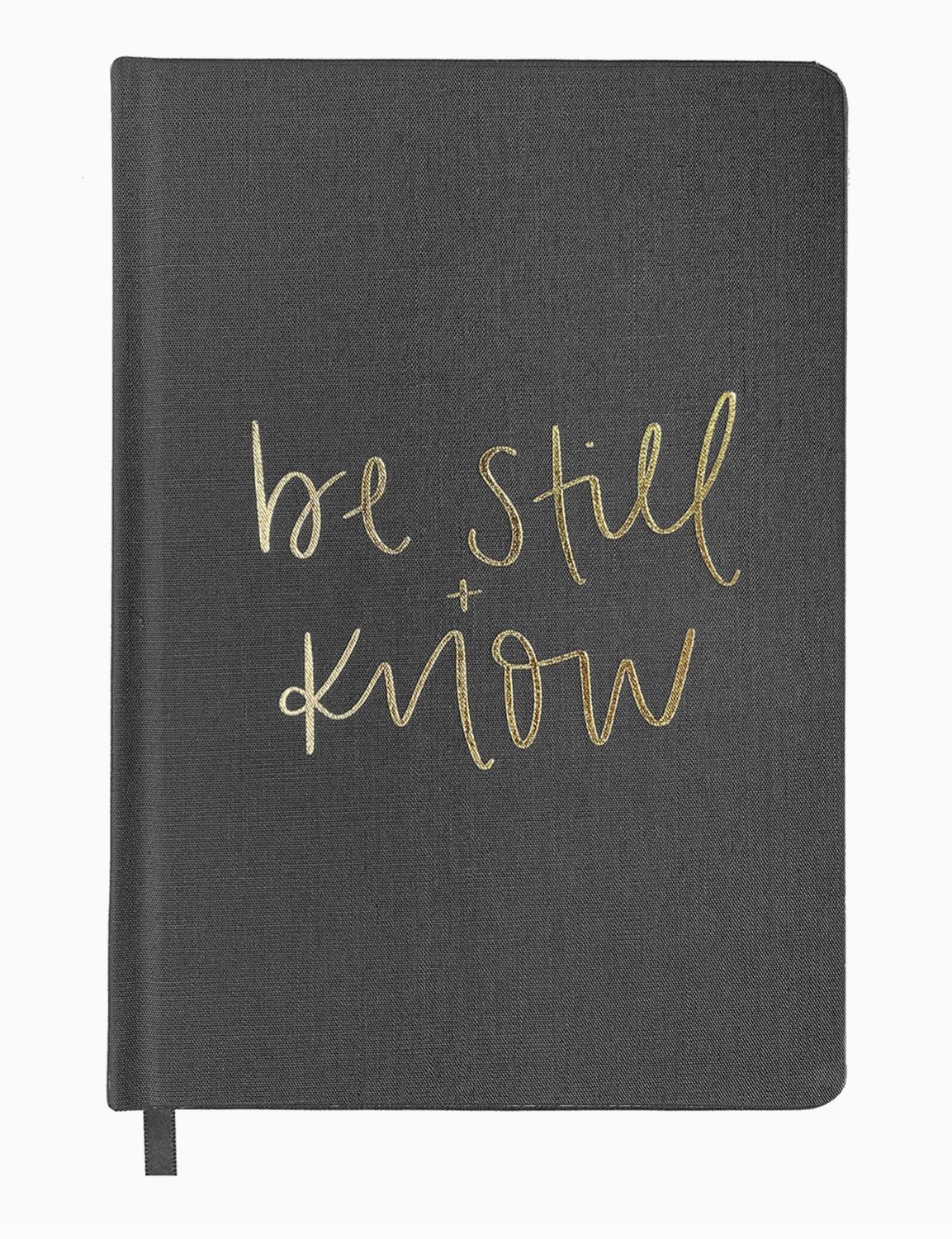 Be Still And Know Fabric Journal