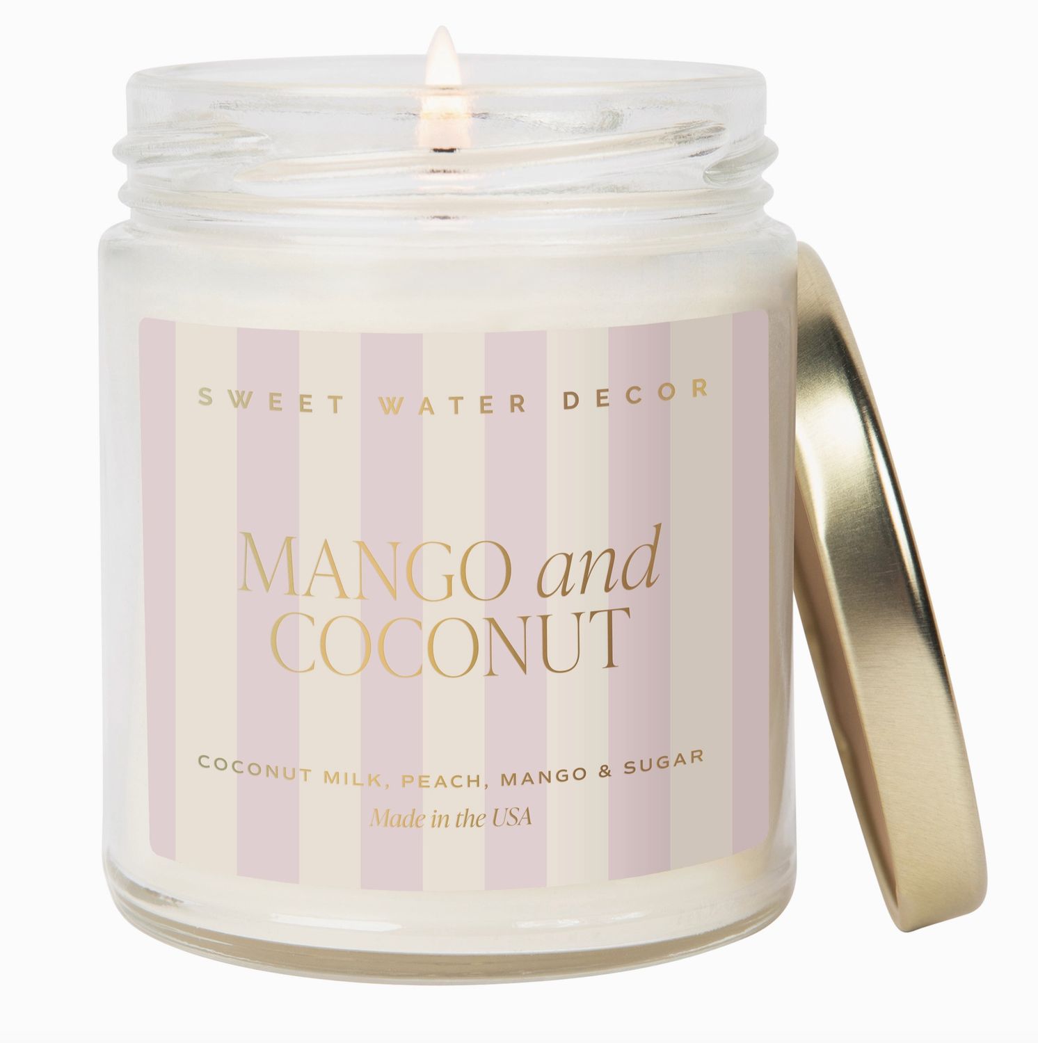 Mango and Coconut 9 oz Soy Candle