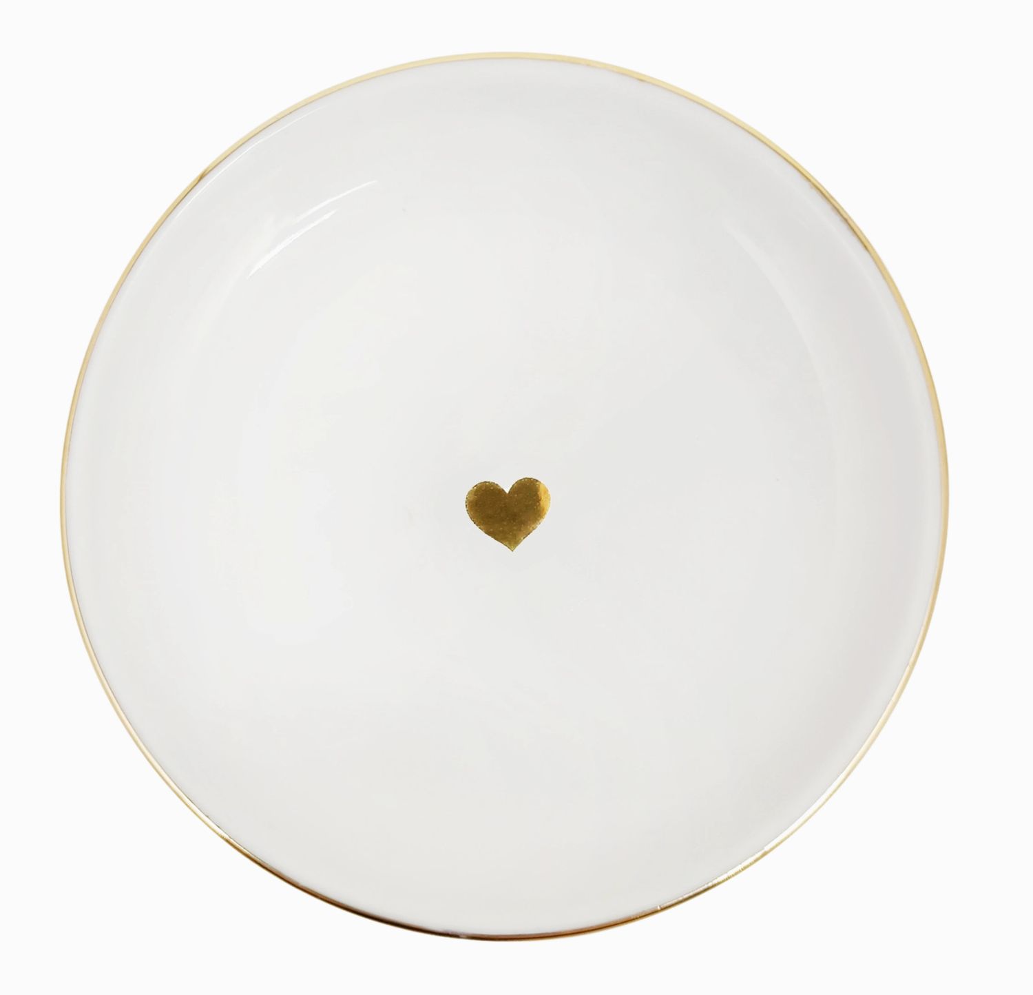 Gold Heart Jewelry Dish