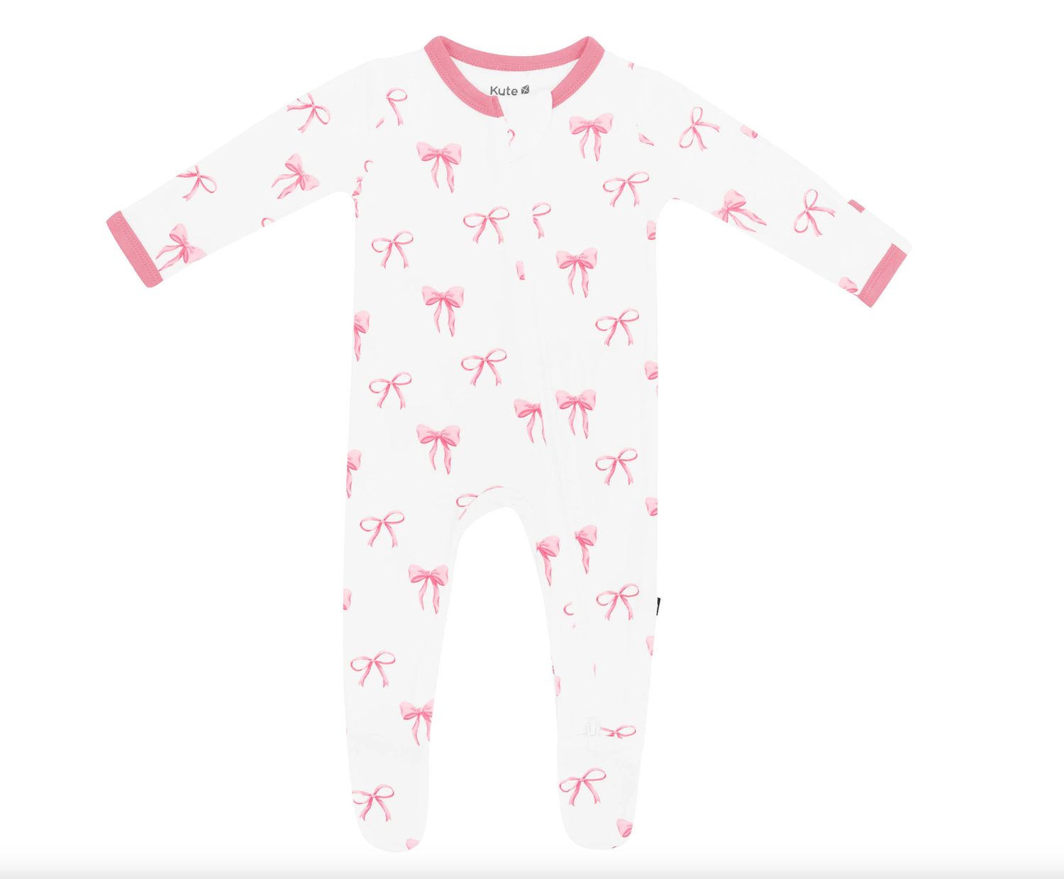 Kyte Zippered Footie in Bow