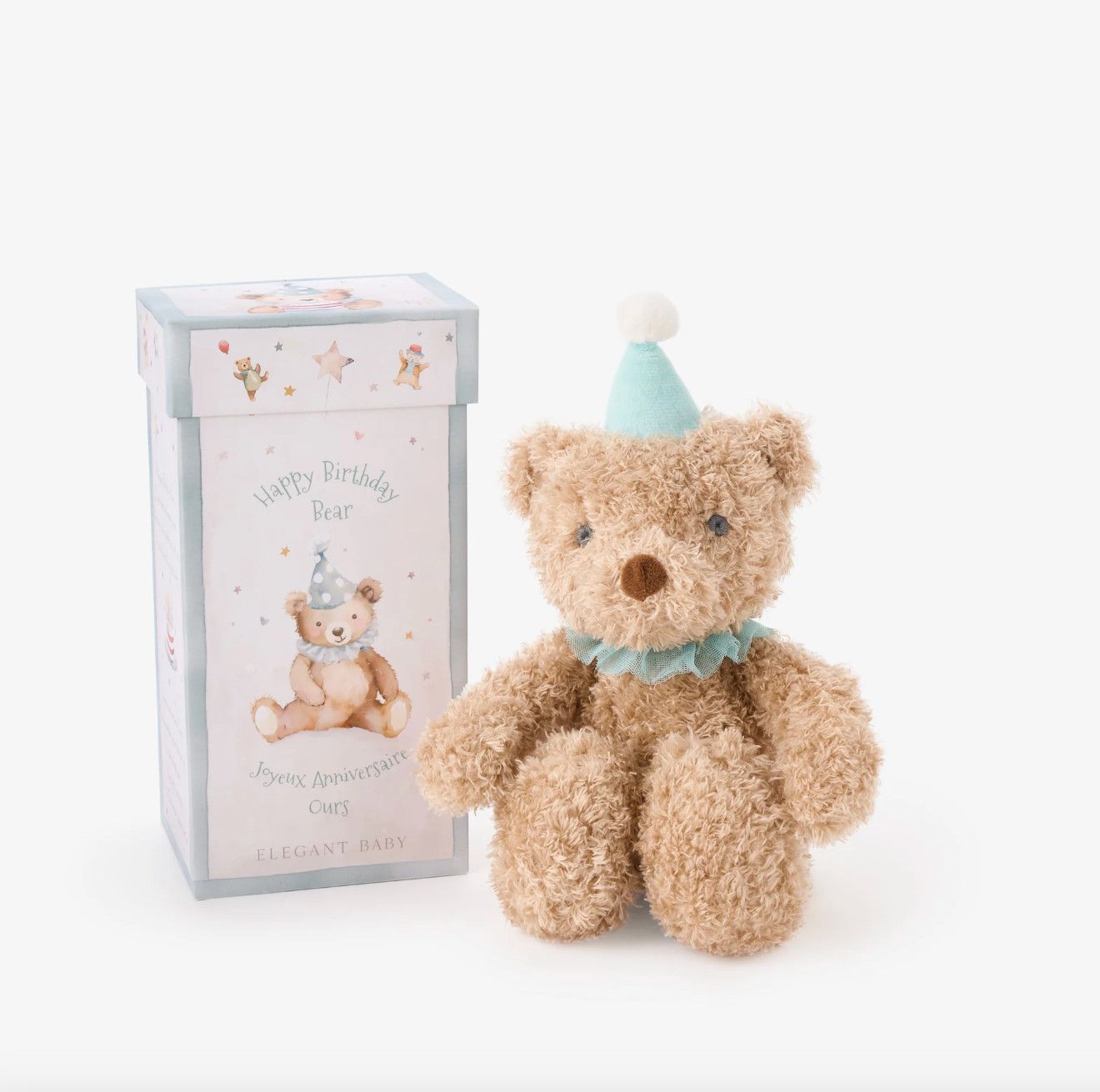 EB Aqua Birthday Bear in Box
