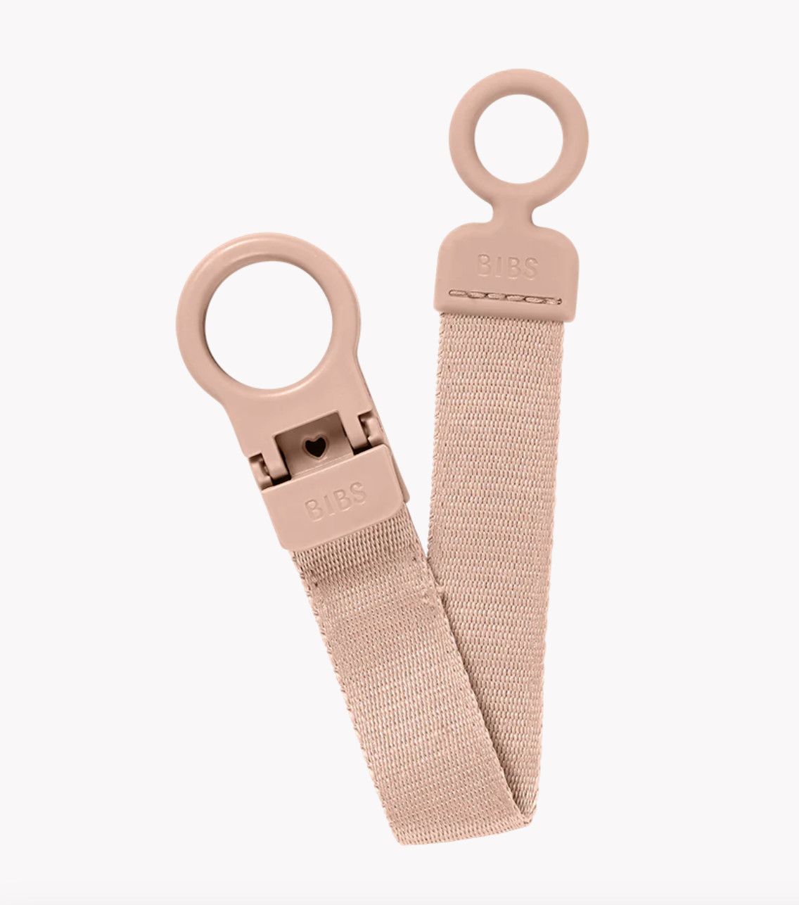 BIBS Pacifier Clip Loop Blush