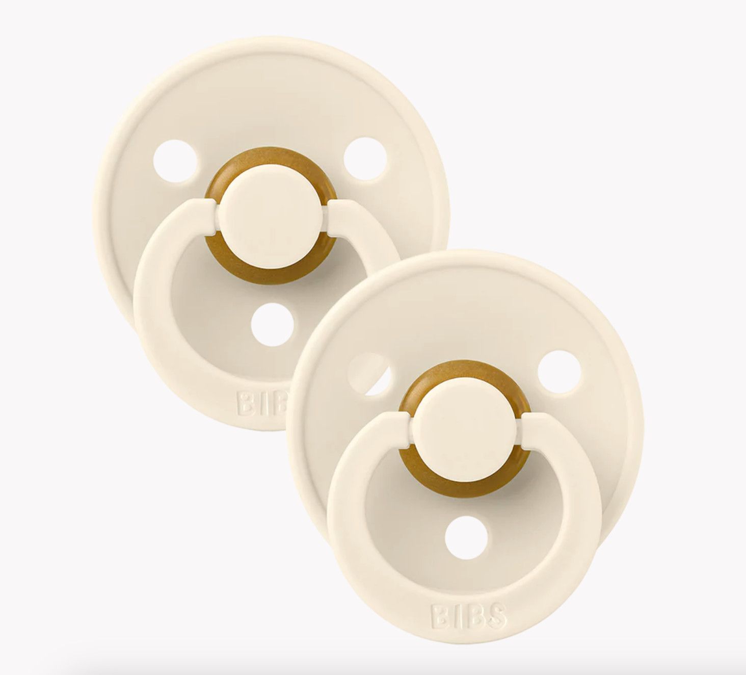 BIBS 2pk Latex Pacifier Ivory/Ivory - Size 1