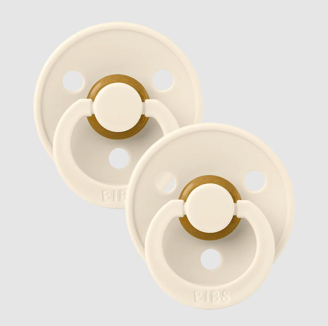 BIBS 2pk Latex Pacifier Ivory/Ivory - Size 2
