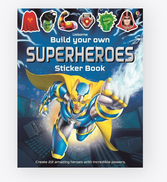 Build Your Own Superheroes Sticker Book