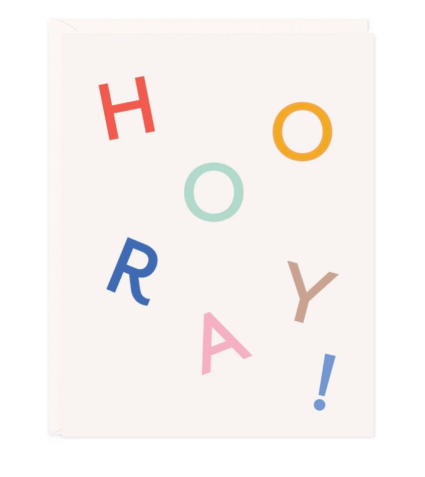 Hooray Letters Card