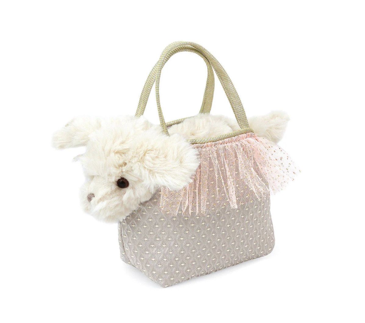 Sugar Maltese Puppy &amp; Purse