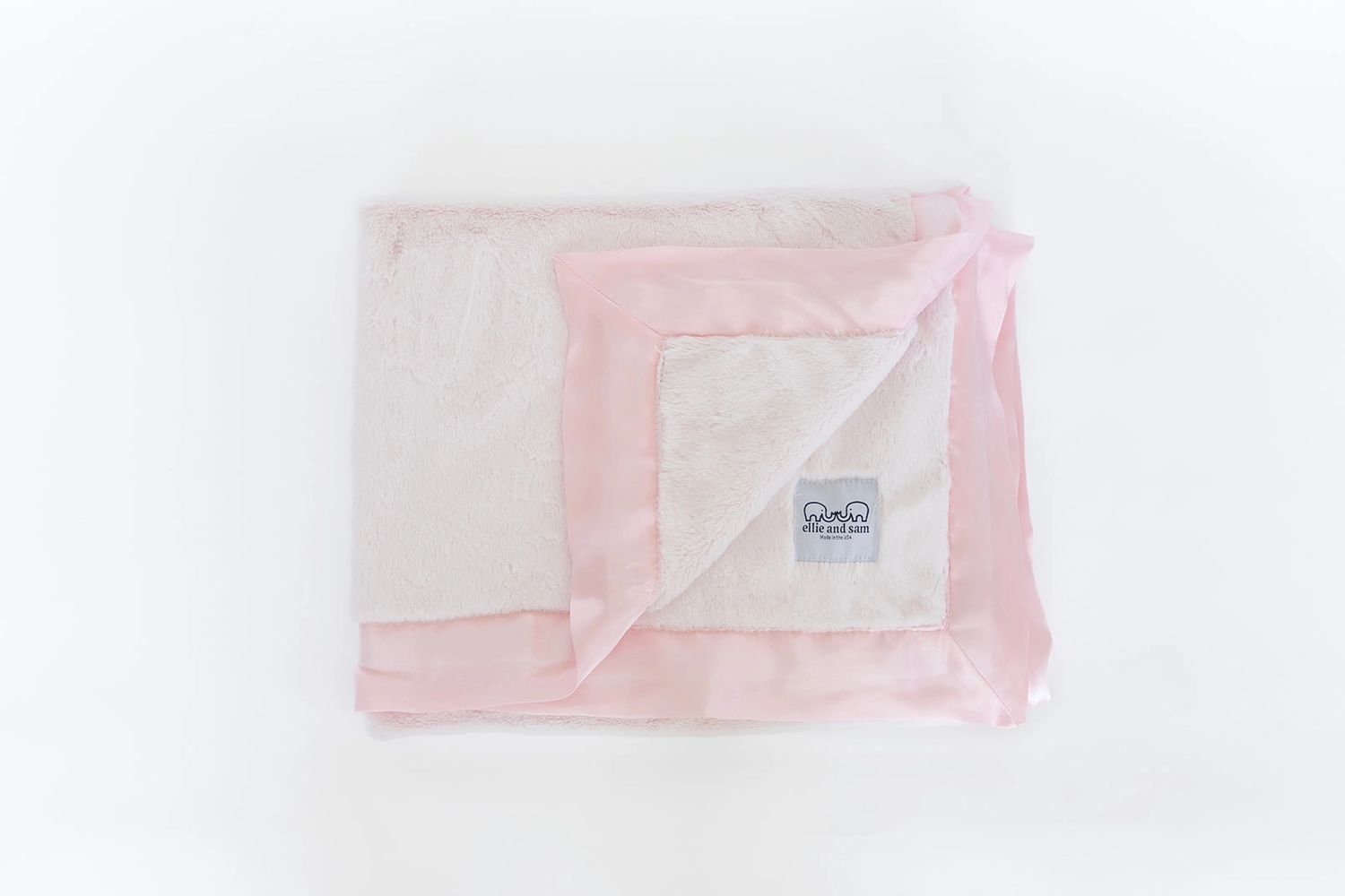 Luxury Satin Border Blanket - Pink