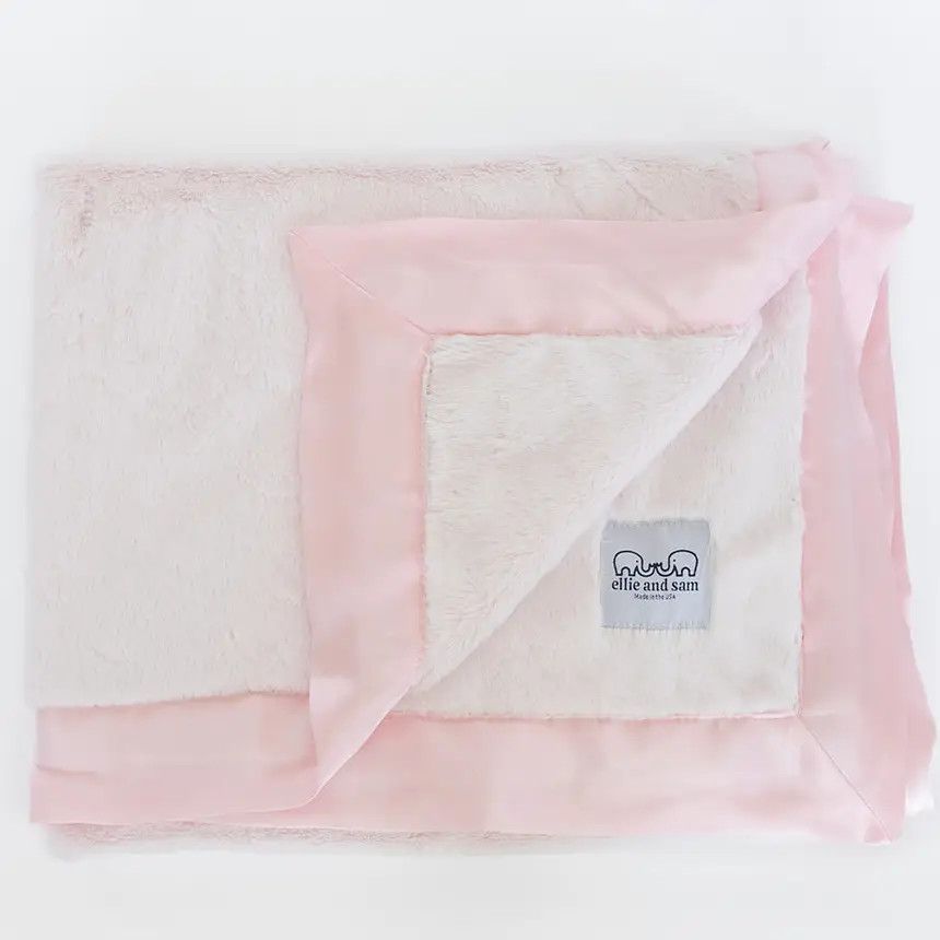 Classic Satin Border Blanket - Pink