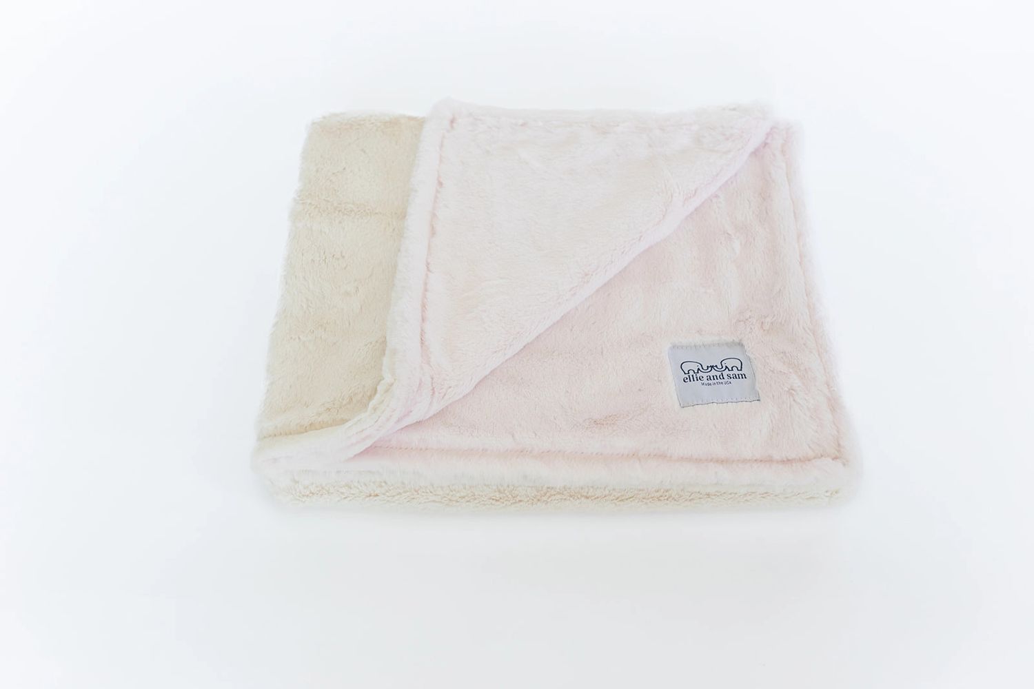 Luxury Duo Borderless Blanket - Pink / Ivory