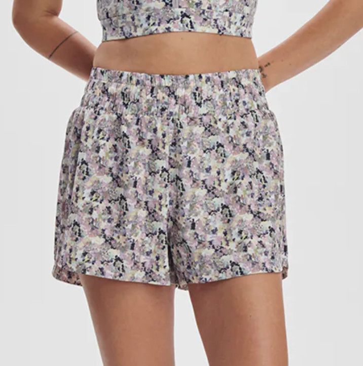 Kallin Running Short 3&quot;- Ink Drop Floral