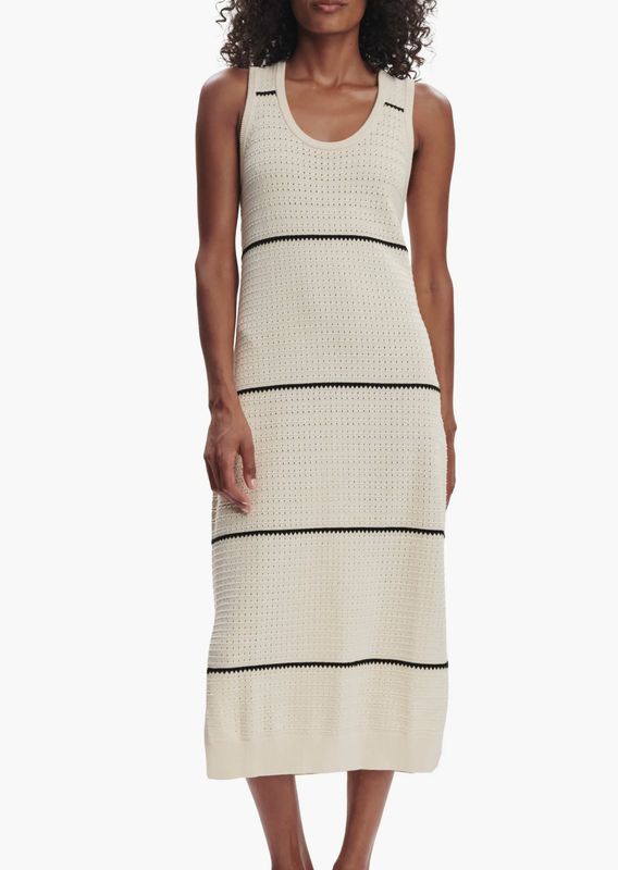 Scott Scoop Neck Midi Dress - Birch