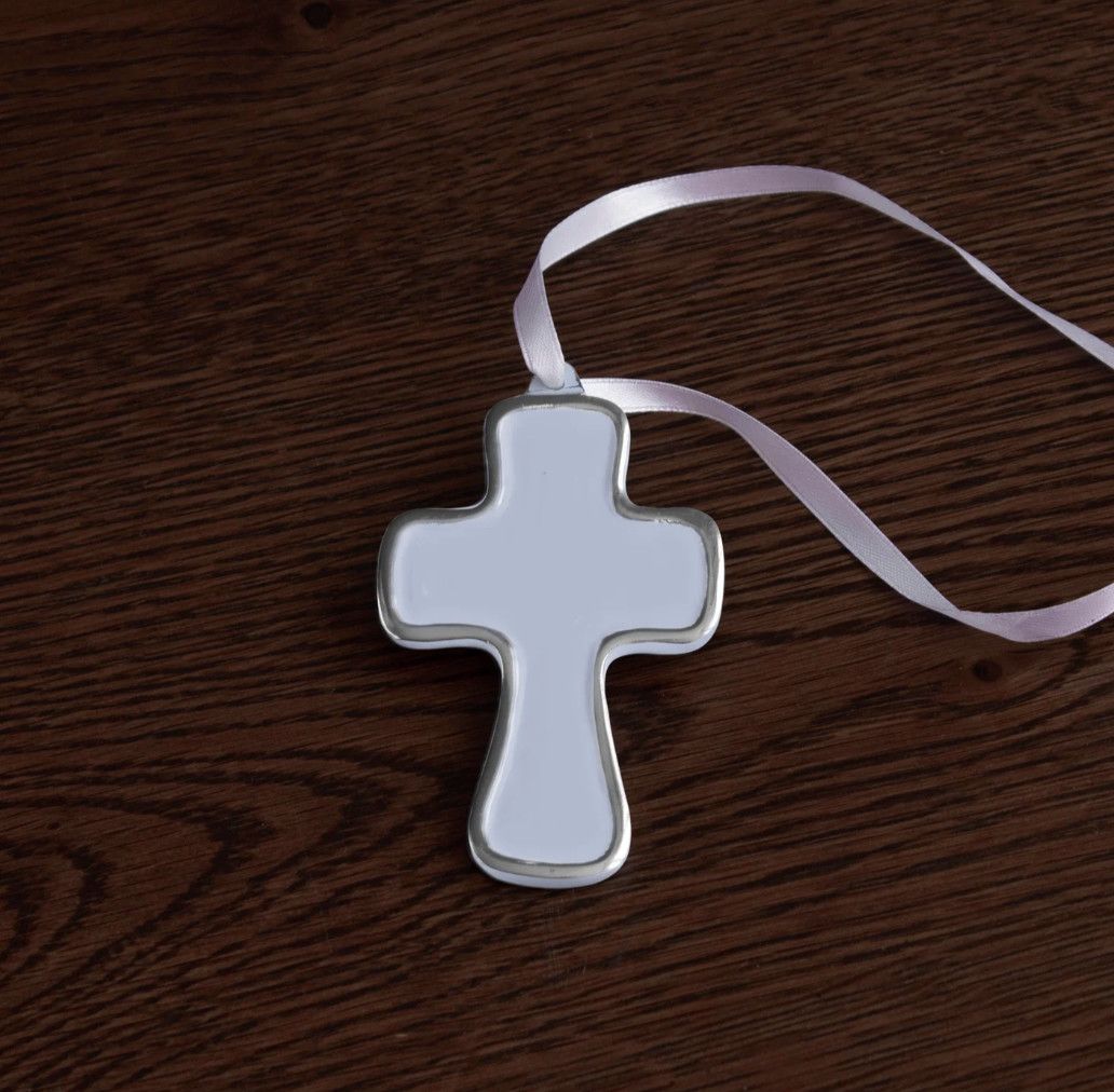 BB Encanto Athens Cross Ornament- Periwinkle