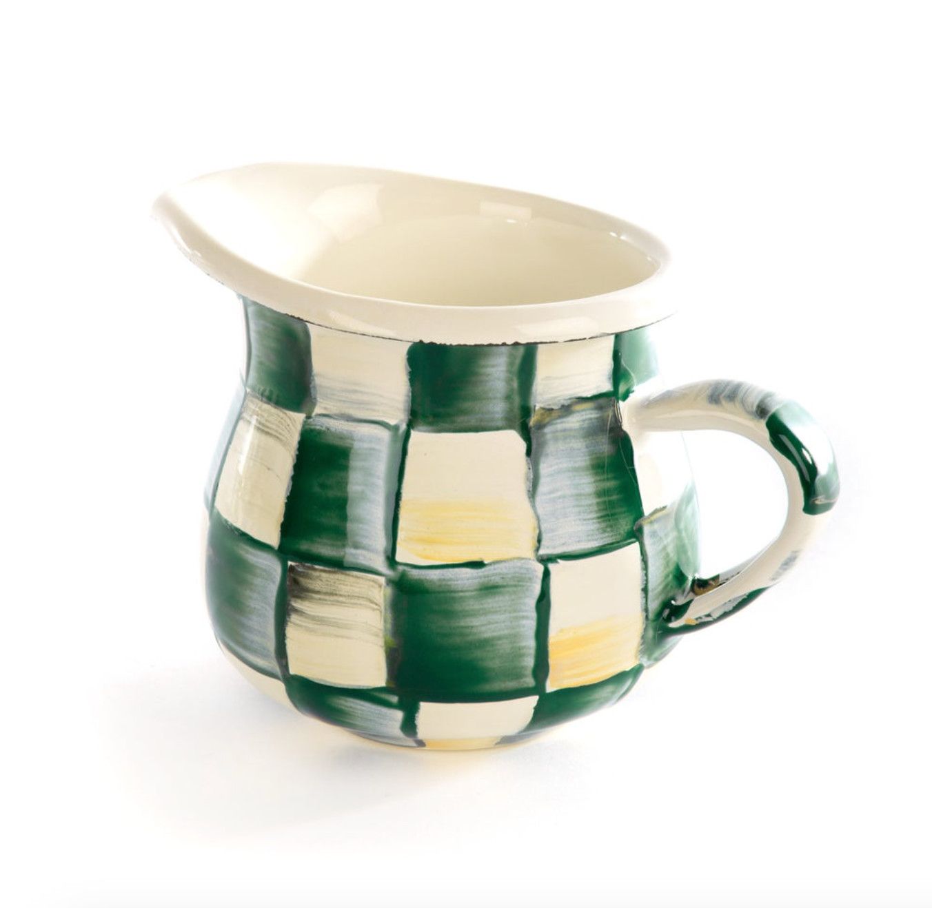 Emerald Check Little Creamer