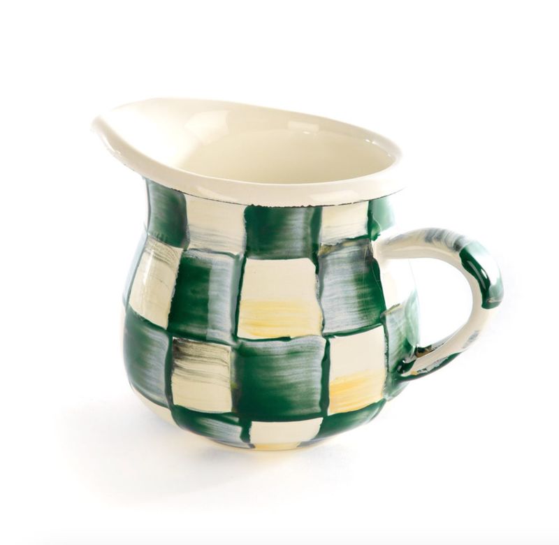 Emerald Check Little Creamer