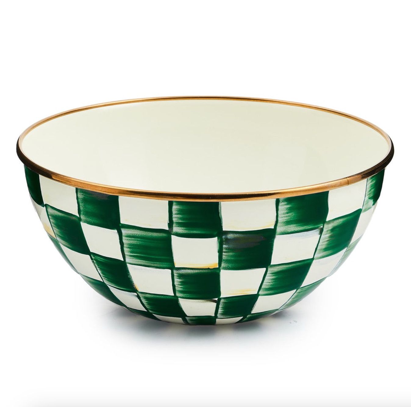 Emerald Check Small Everyday Bowl