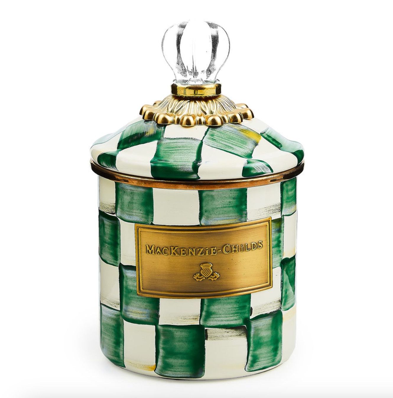 Emerald Check Demi Canister