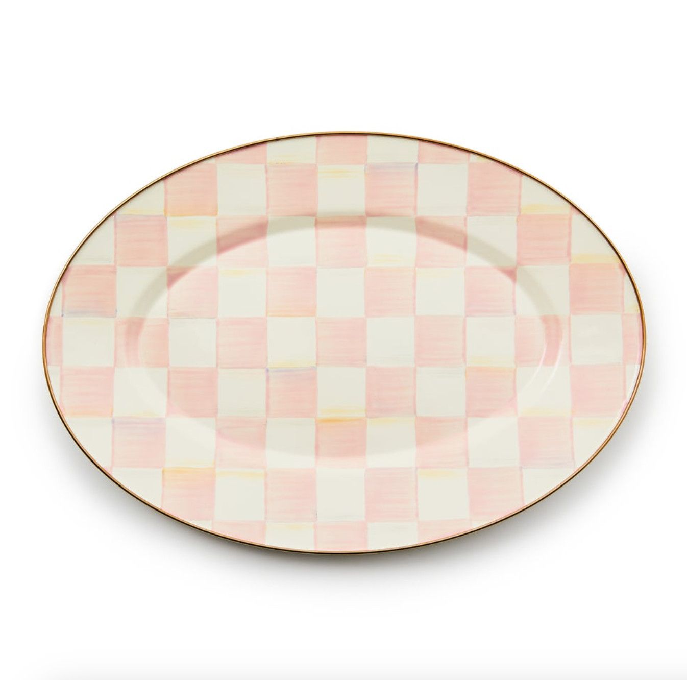 Rosy Check Small Oval Platter