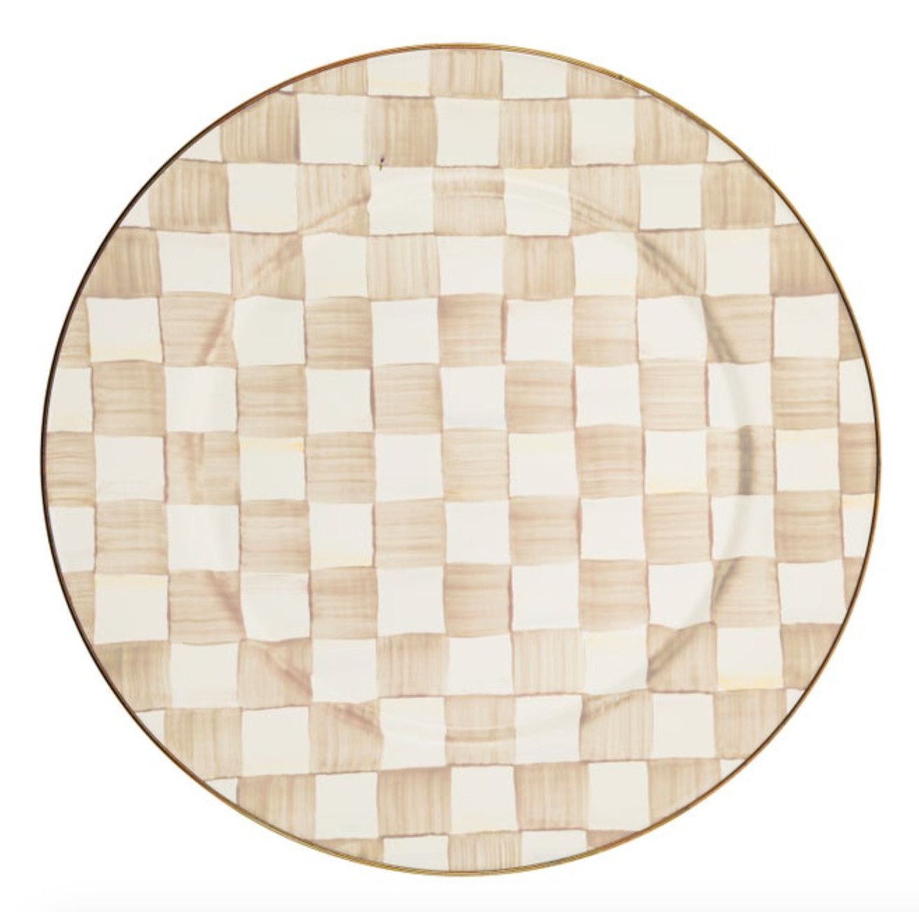 Mocha Check Serving Platter