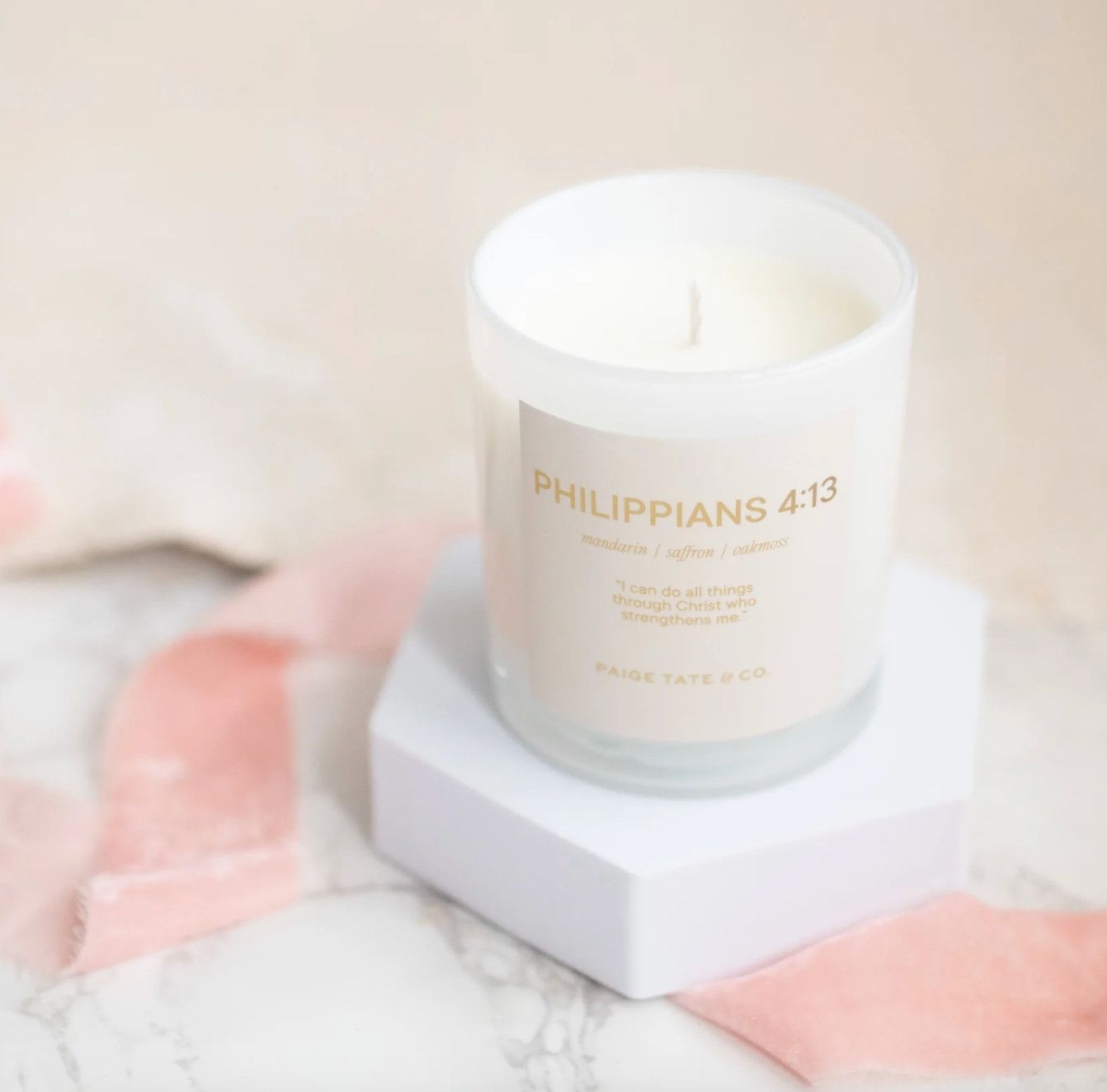 Scripture Candle Philippians 4:13