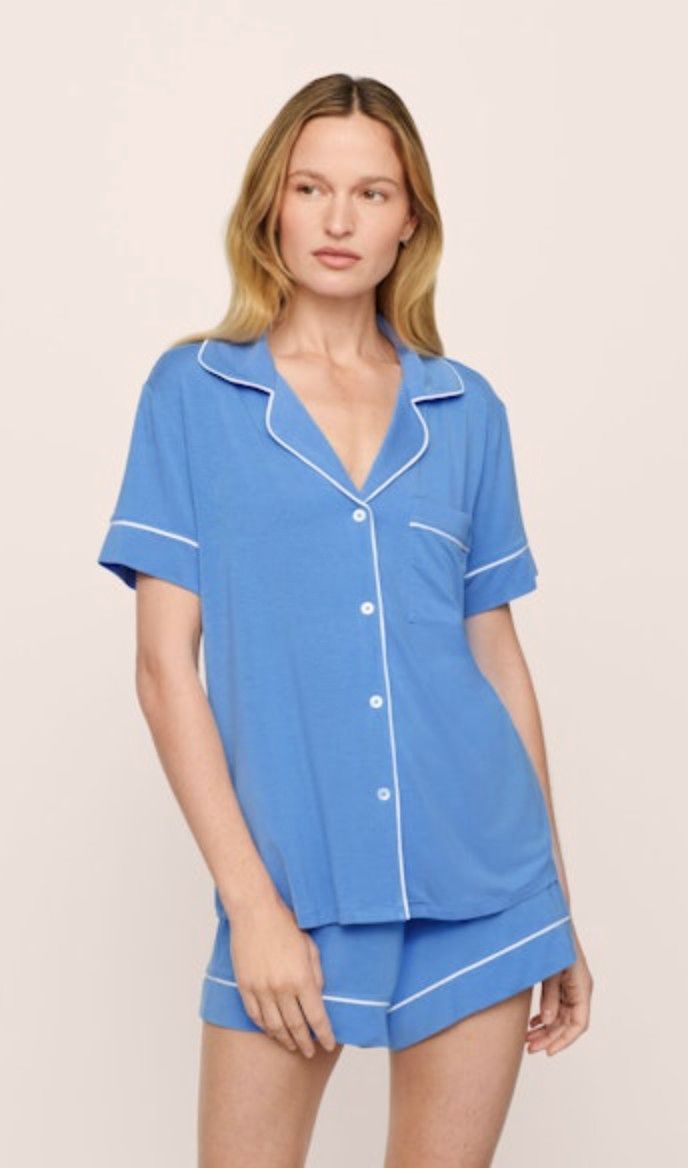 Gisele Relaxed Short PJ Set Cornflower Blue
