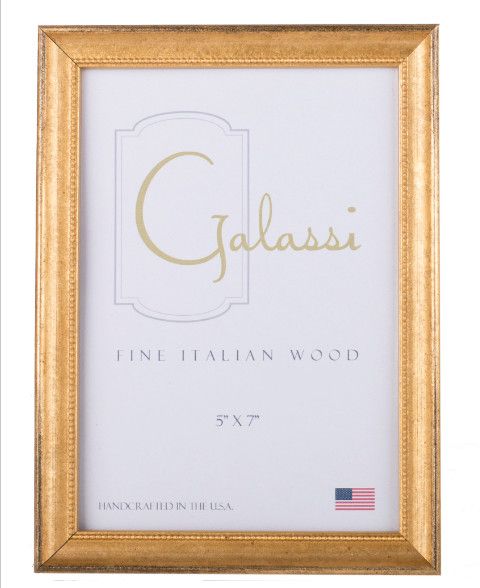 5x7 Vintage Gold Bead Frame