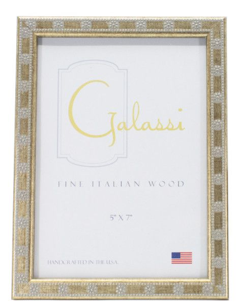 5x7 Silver Daisy Frame