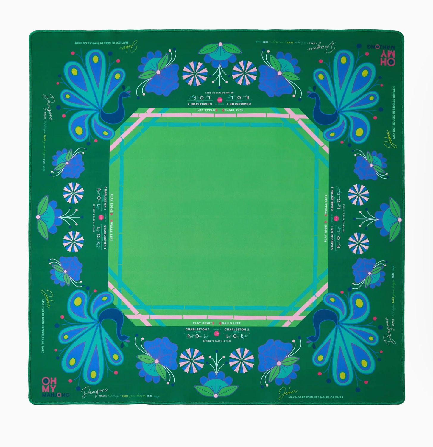 Birdie Green Mahjong Mat
