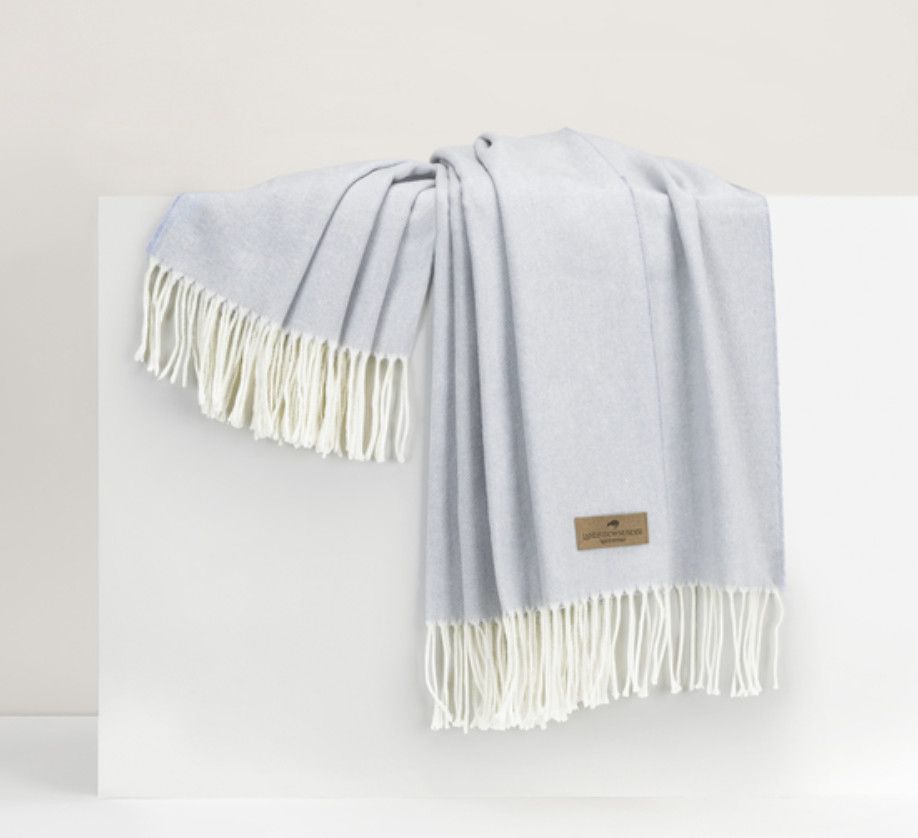 Italian Herringbone Throw Twilight