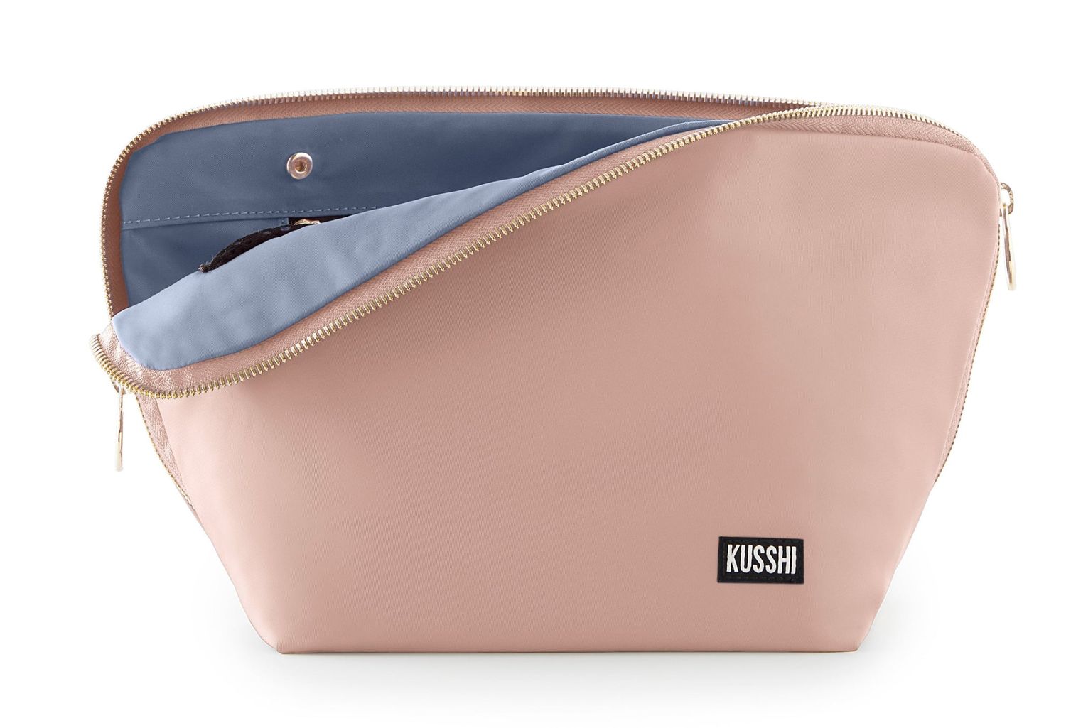 Vacationer Makeup Bag- Blush/ Cool Grey
