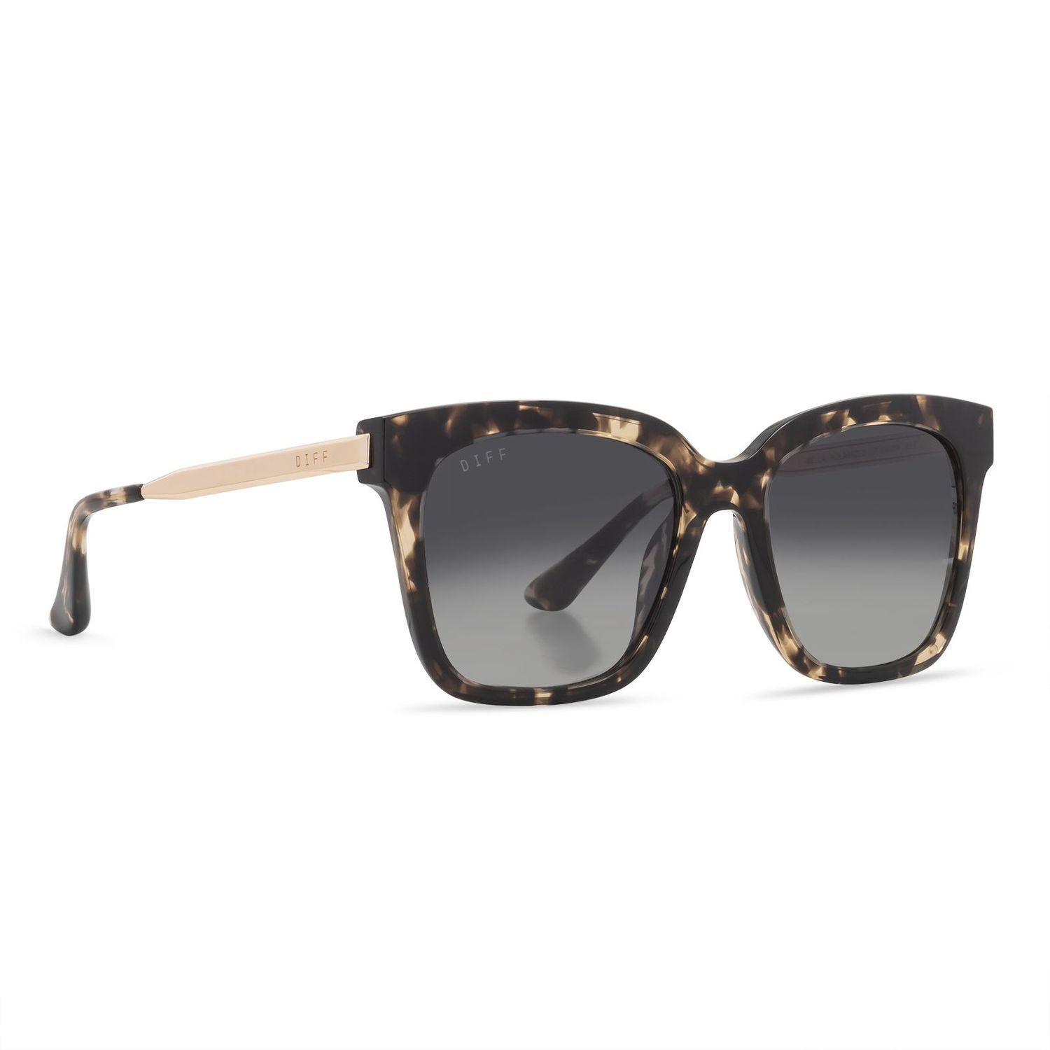 Bella- Espresso Tortoise and Grey Gradient Lens Polarized
