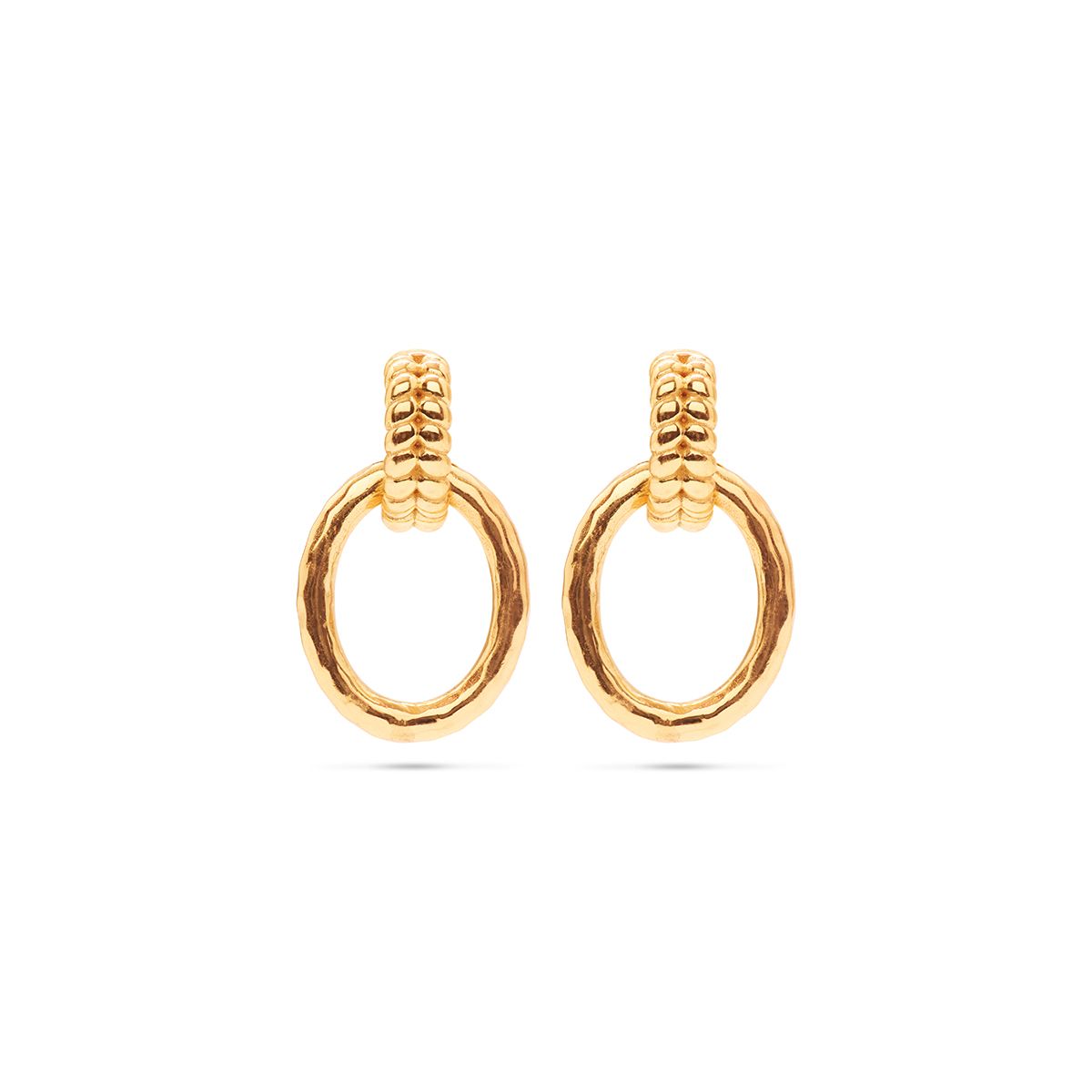 CDW Cleopatra Regal Link Earrings- Gold