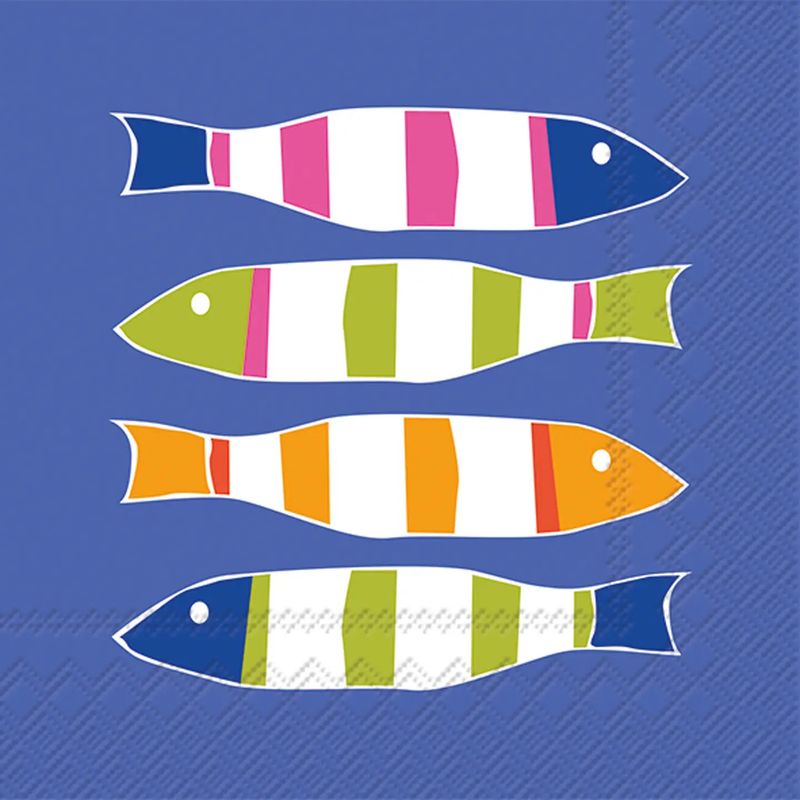 Fish Stripers Cocktail Napkin