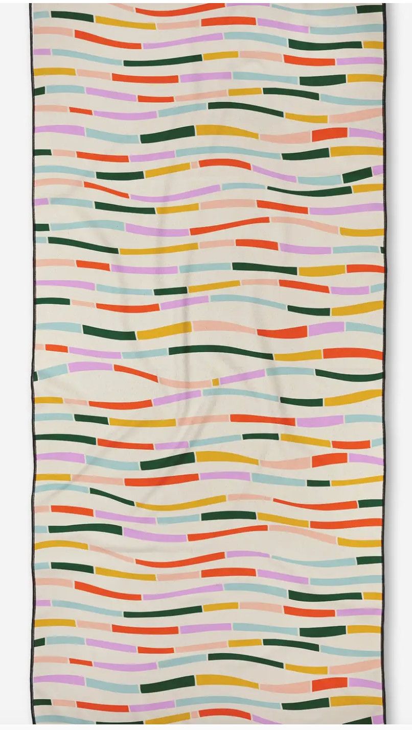 Colorful Currents Beach Towel