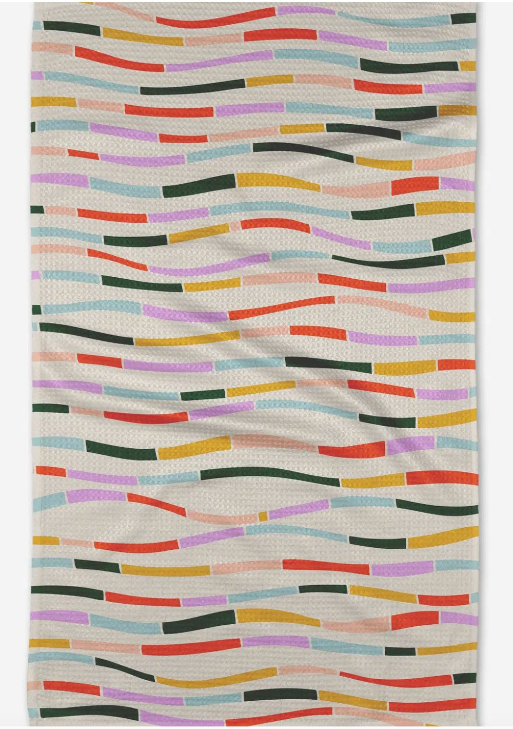 Colorful Currents Tea Towel
