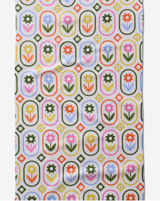 Petal Patchwork Tea Towel