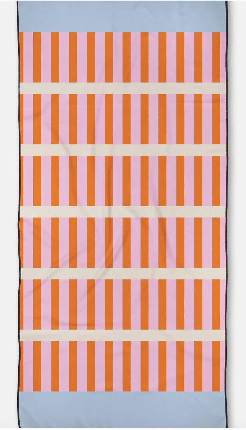 Red Glow Beach Towel