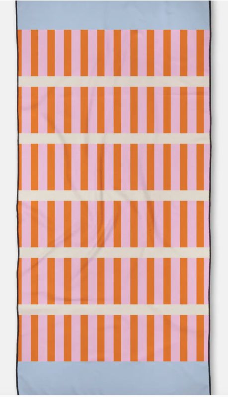 Red Glow Beach Towel