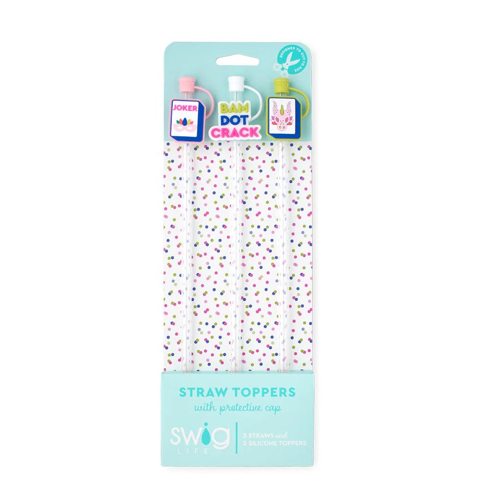 Mahjong  Straw Topper Set