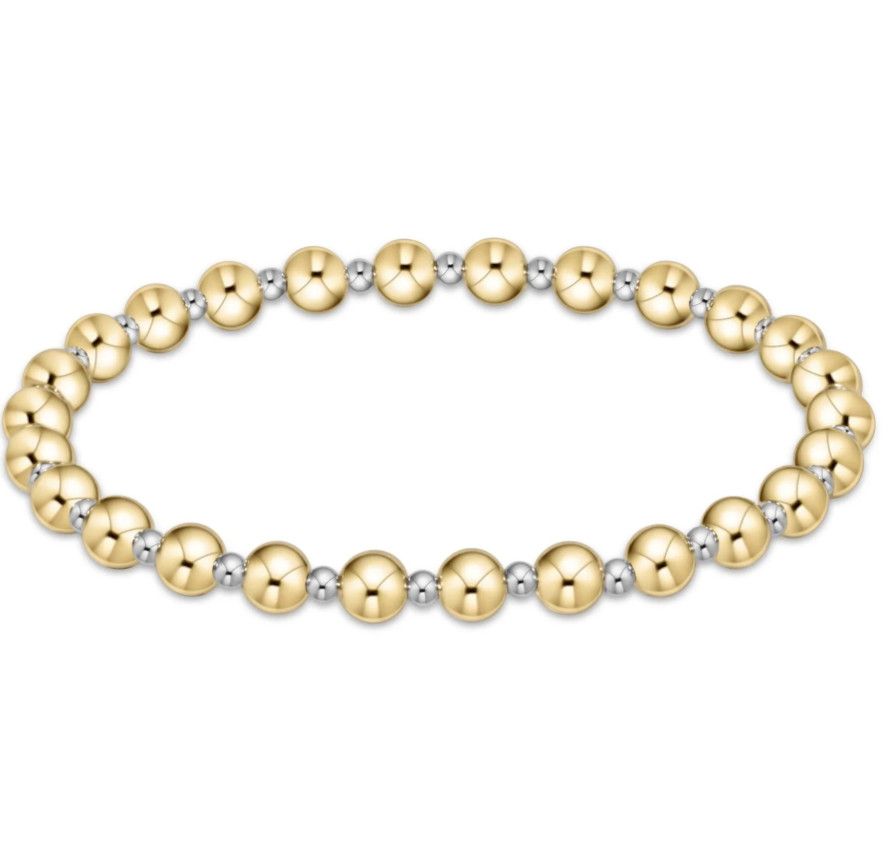 E Newton Classic Grateful 5mm Mixed Metal Bracelet