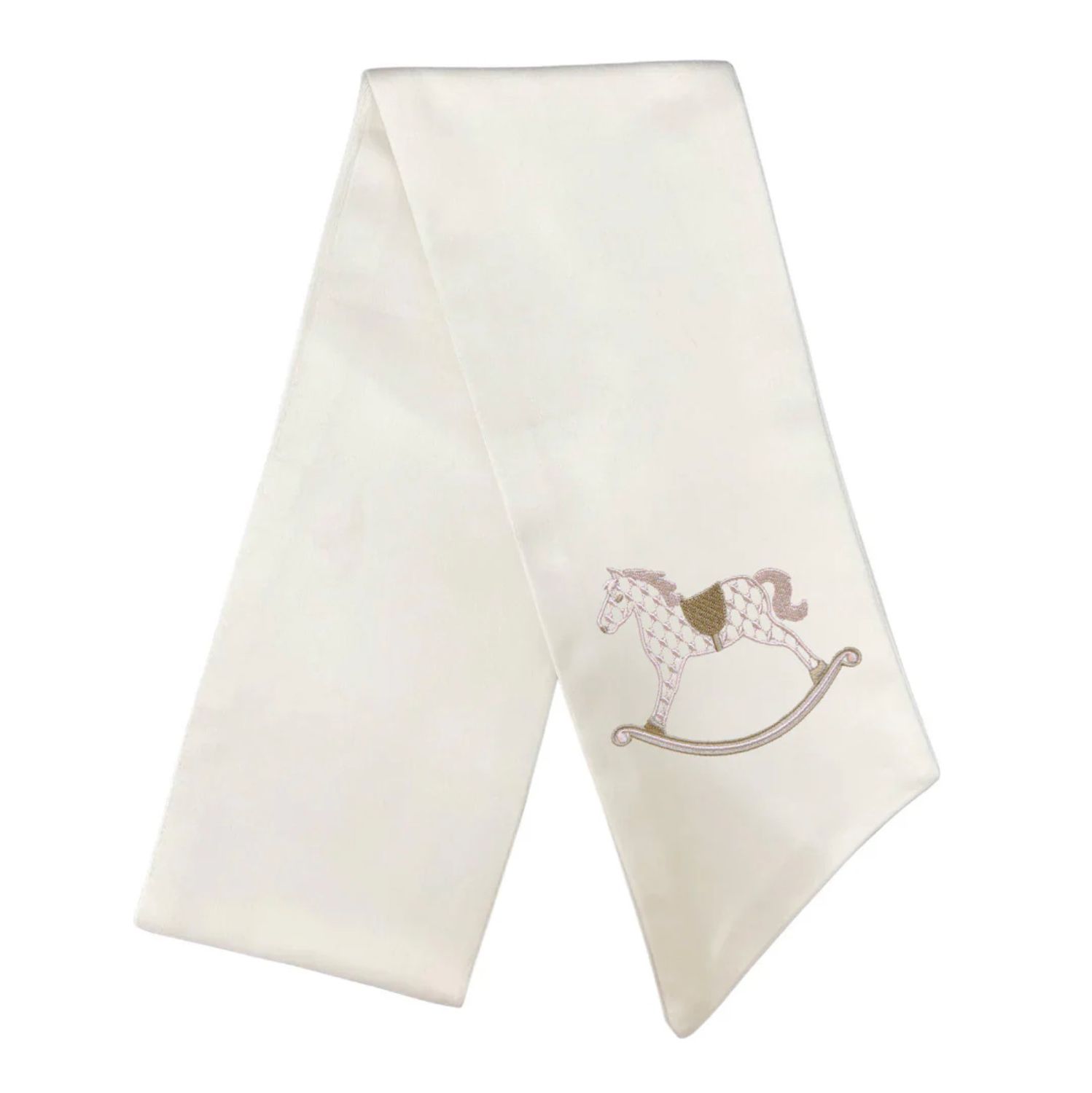 Rocking Horse Wreath Sash - Pink