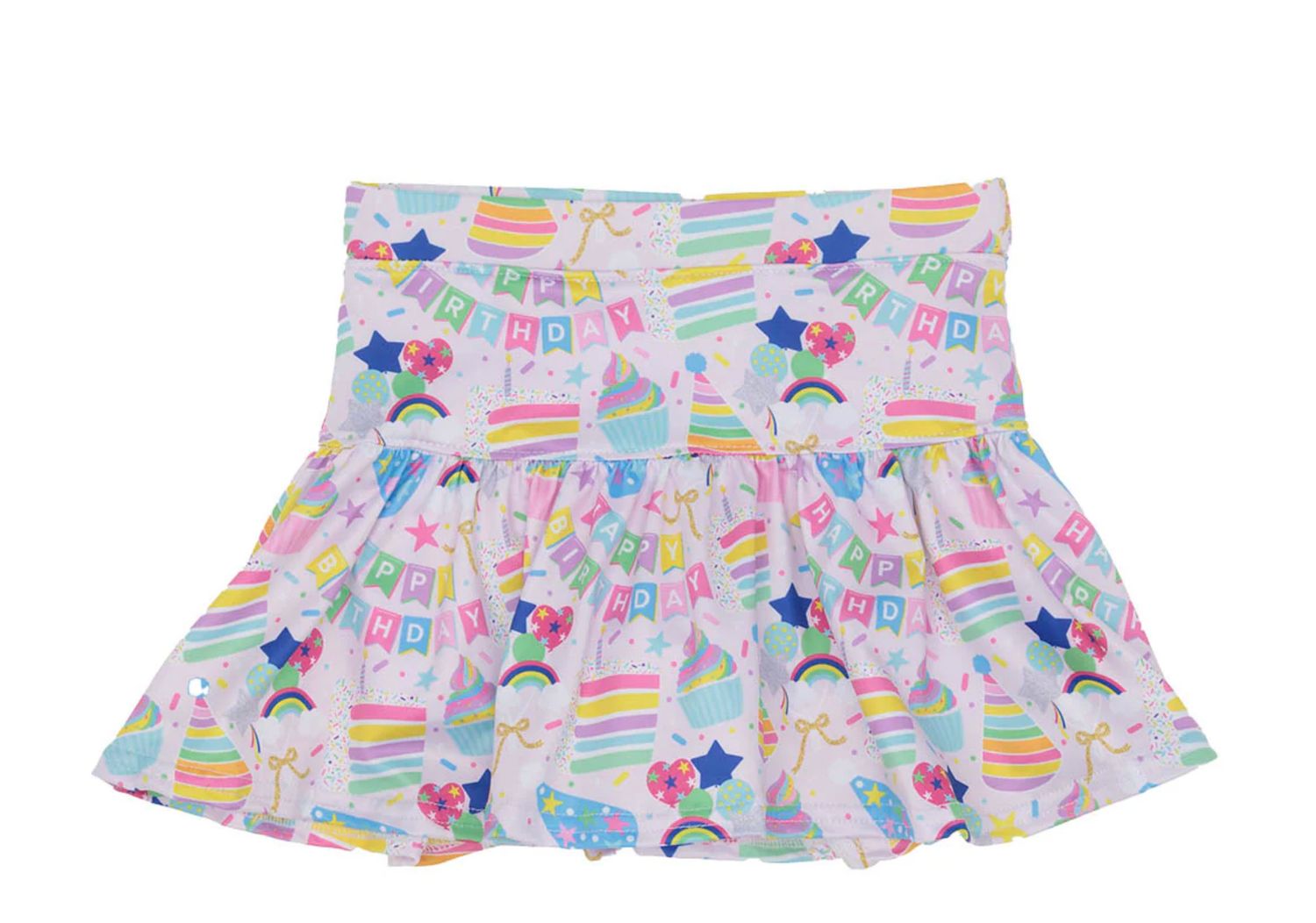 Birthday Collage Gathered Skort