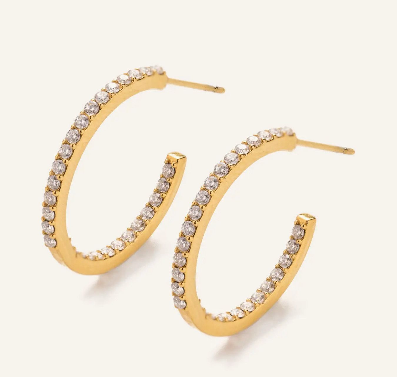 Sutton Crystal Hoop- Small