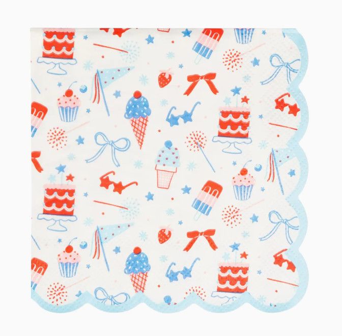 Summer Pattern Cocktail Napkins