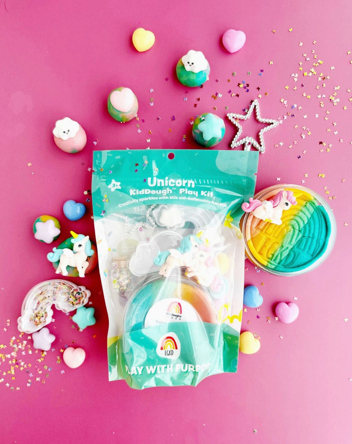 Unicorn Kiddough Play Kit