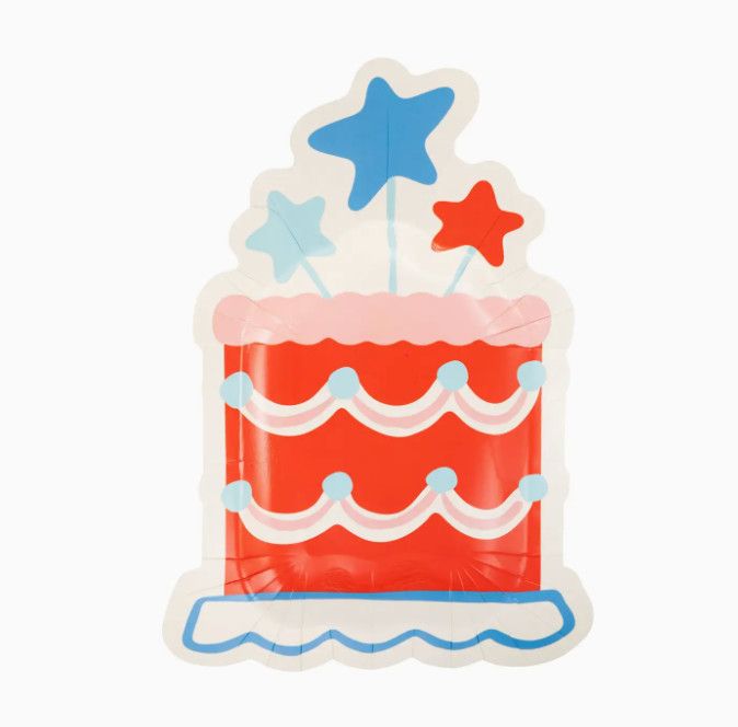 Summer Cake Shaped 11&quot; Paper Plate