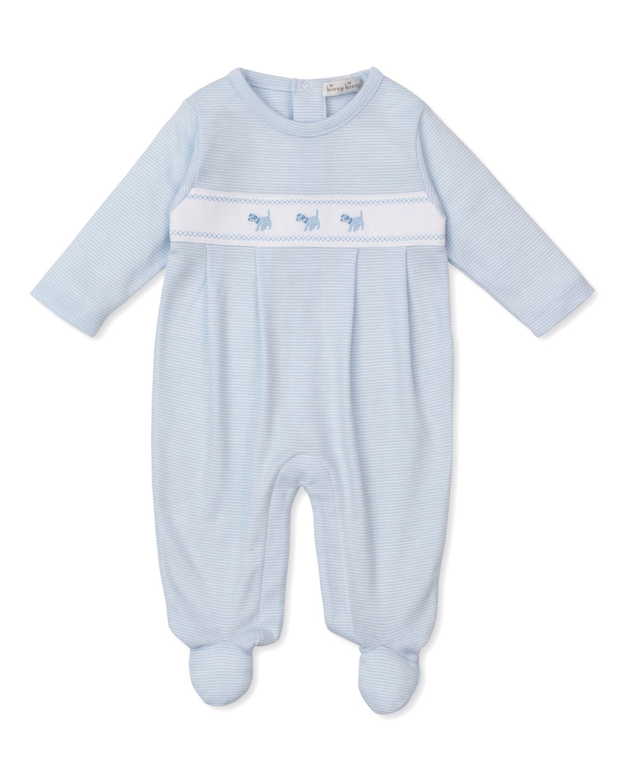 Classic Treasures FA25- Puppies Footie Blue